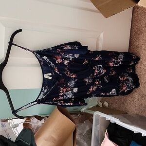 Mudd floral blue romper